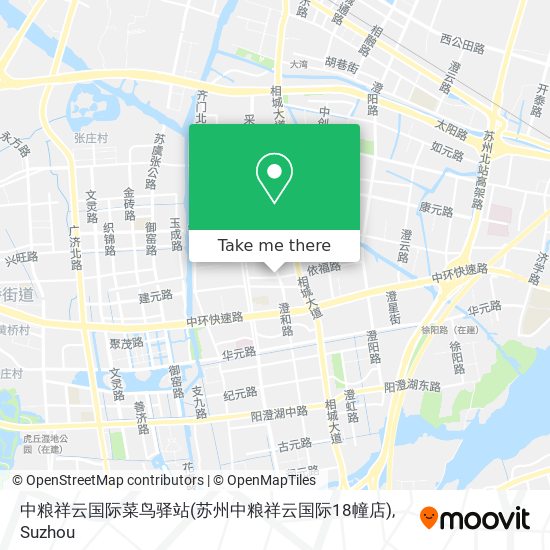 中粮祥云国际菜鸟驿站(苏州中粮祥云国际18幢店) map