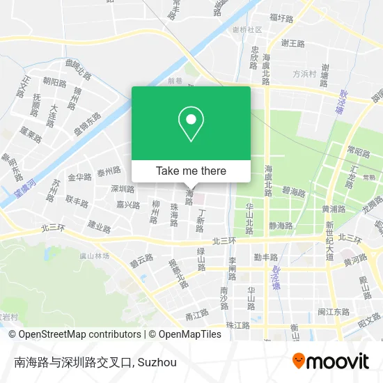 南海路与深圳路交叉口 map