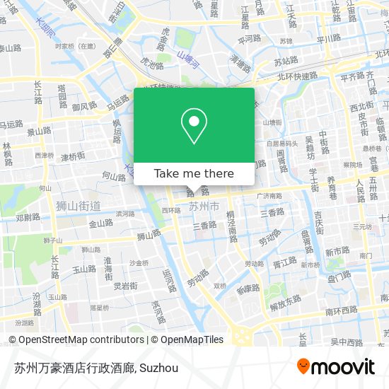 苏州万豪酒店行政酒廊 map