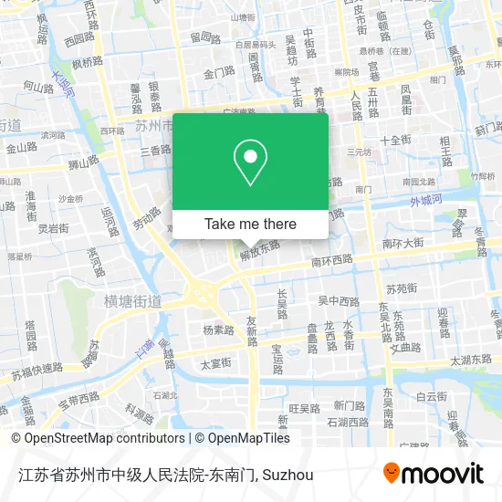 江苏省苏州市中级人民法院-东南门 map