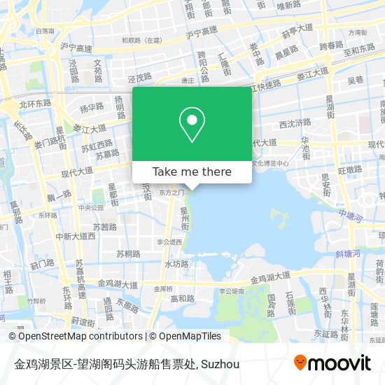 金鸡湖景区-望湖阁码头游船售票处 map