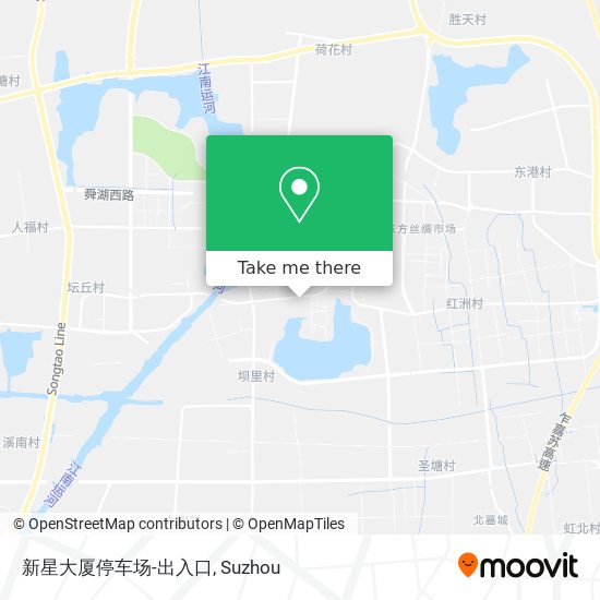 新星大厦停车场-出入口 map