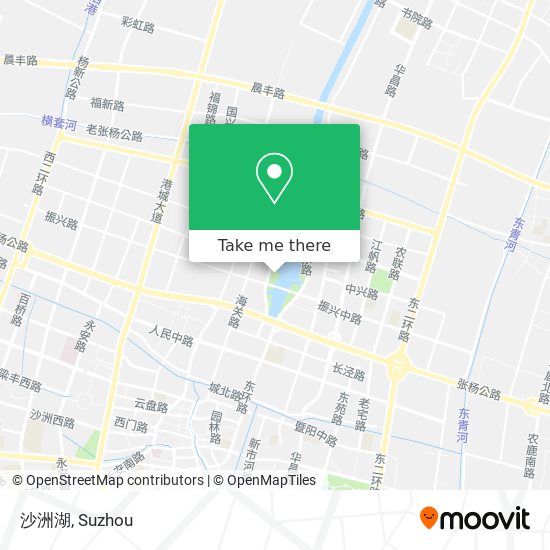 沙洲湖 map