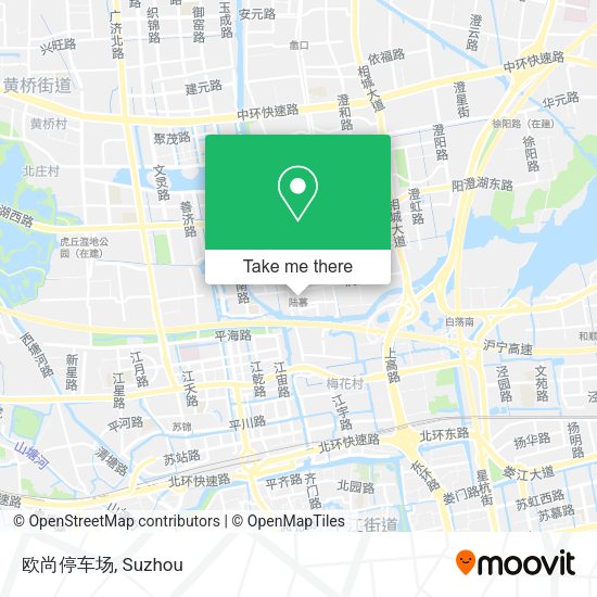 欧尚停车场 map