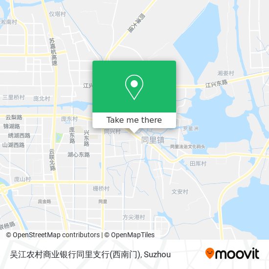 吴江农村商业银行同里支行(西南门) map