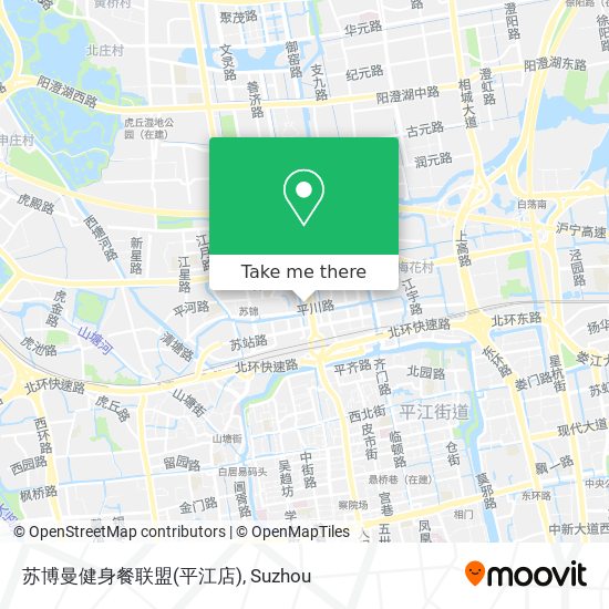 苏博曼健身餐联盟(平江店) map