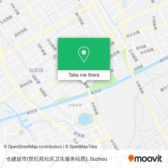 仓建超市(世纪苑社区卫生服务站西) map