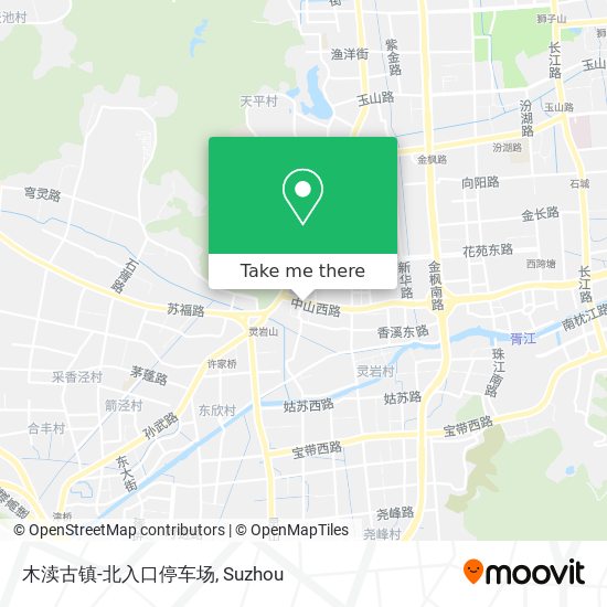 木渎古镇-北入口停车场 map