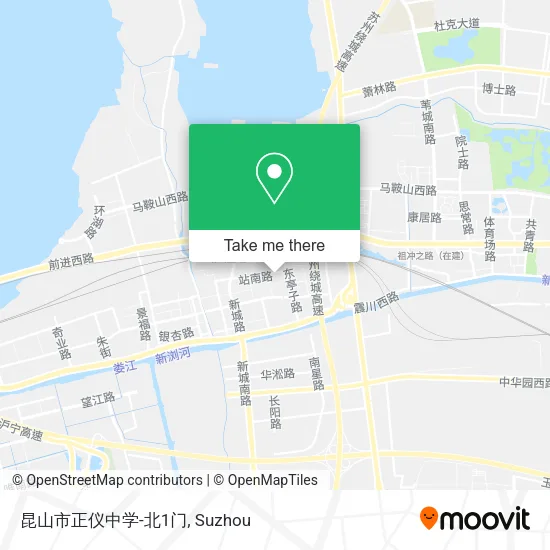 昆山市正仪中学-北1门 map