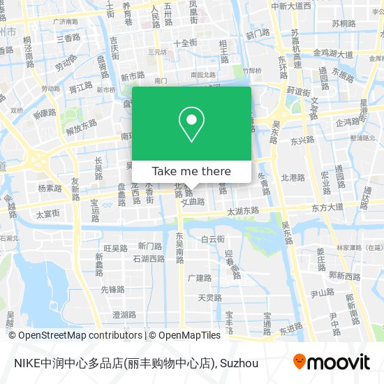 NIKE中润中心多品店(丽丰购物中心店) map