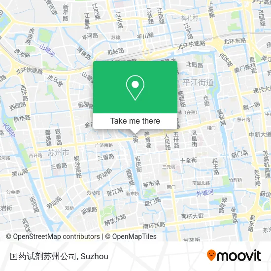 国药试剂苏州公司 map