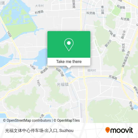 光福文体中心停车场-出入口 map