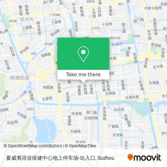 夏威夷浴业保健中心地上停车场-出入口 map