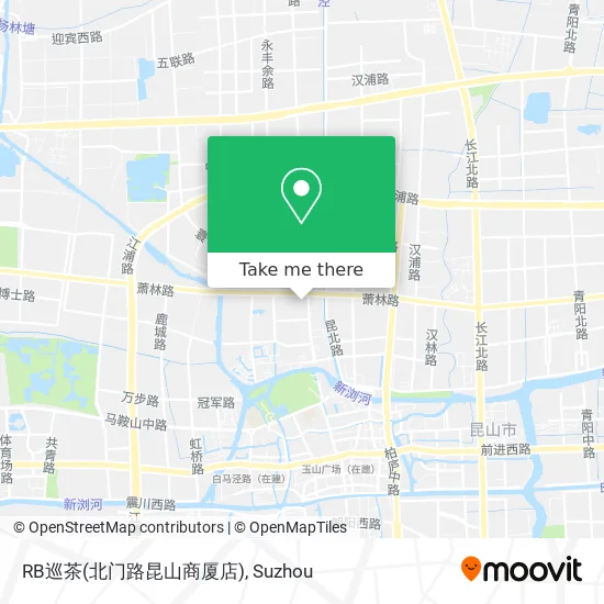 RB巡茶(北门路昆山商厦店) map