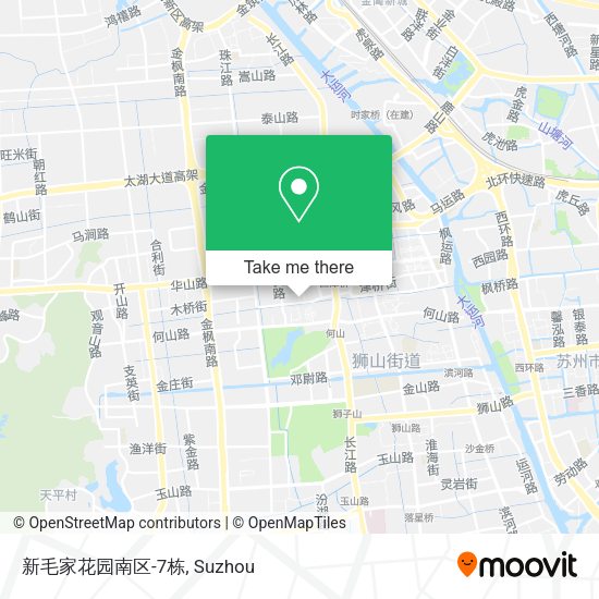 新毛家花园南区-7栋 map