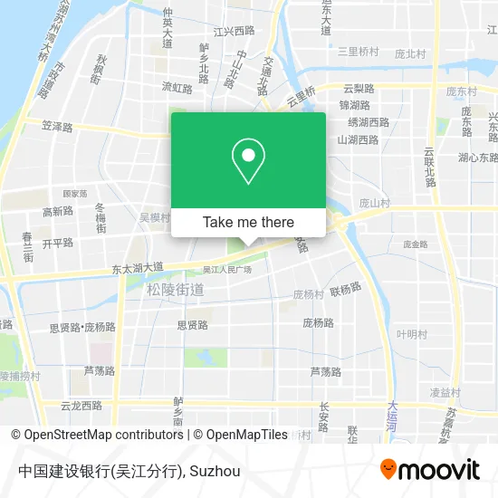 中国建设银行(吴江分行) map