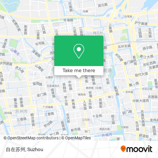 自在苏州 map
