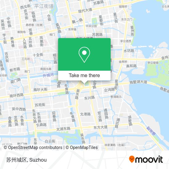 苏州城区 map