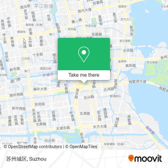 苏州城区 map
