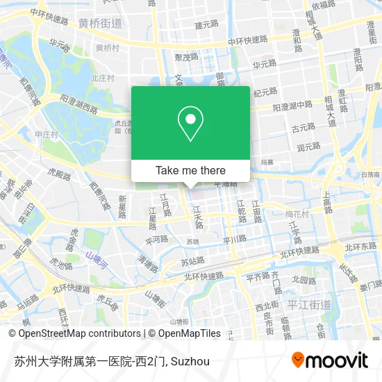苏州大学附属第一医院-西2门 map