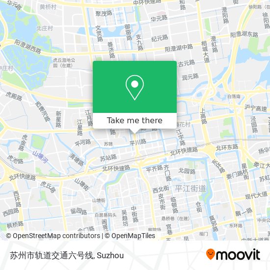 苏州市轨道交通六号线 map