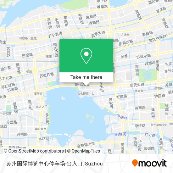 苏州国际博览中心停车场-出入口 map