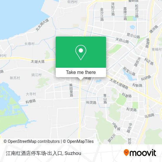 江南红酒店停车场-出入口 map