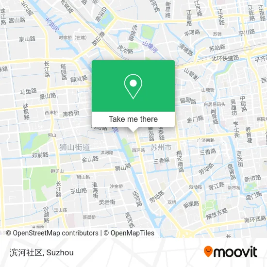 滨河社区 map