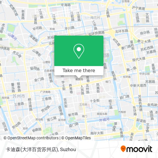 卡迪森(大洋百货苏州店) map