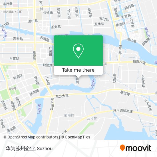 华为苏州企业 map