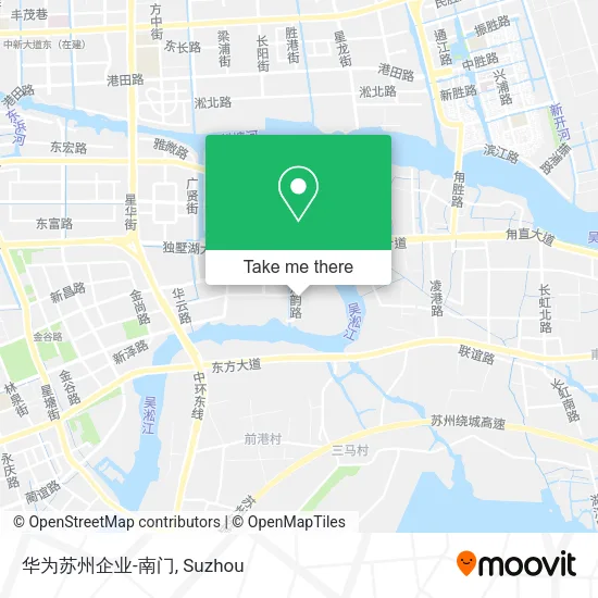 华为苏州企业-南门 map