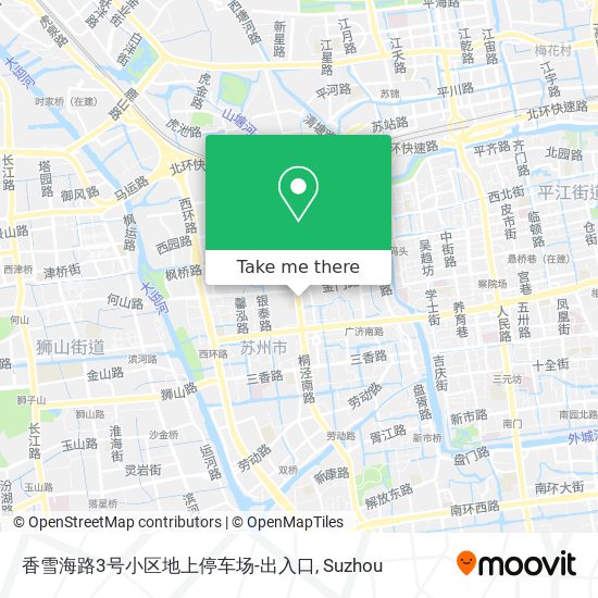 香雪海路3号小区地上停车场-出入口 map