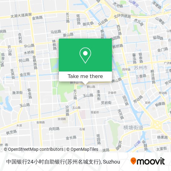 中国银行24小时自助银行(苏州名城支行) map