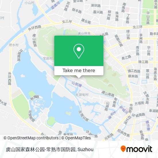 虞山国家森林公园-常熟市国防园 map