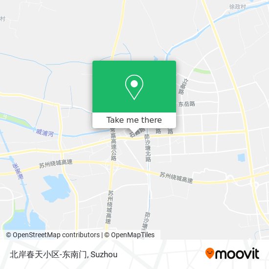 北岸春天小区-东南门 map