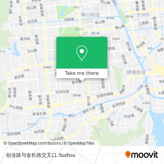 创业路与金长路交叉口 map