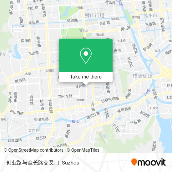创业路与金长路交叉口 map