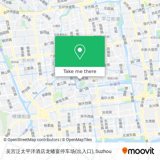 吴宫泛太平洋酒店龙蟠宴停车场(出入口) map