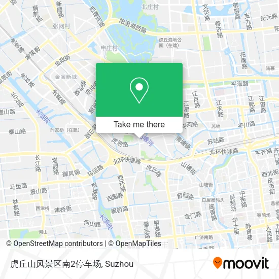 虎丘山风景区南2停车场 map