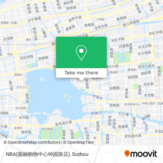 NBA(圆融购物中心钟园路店) map