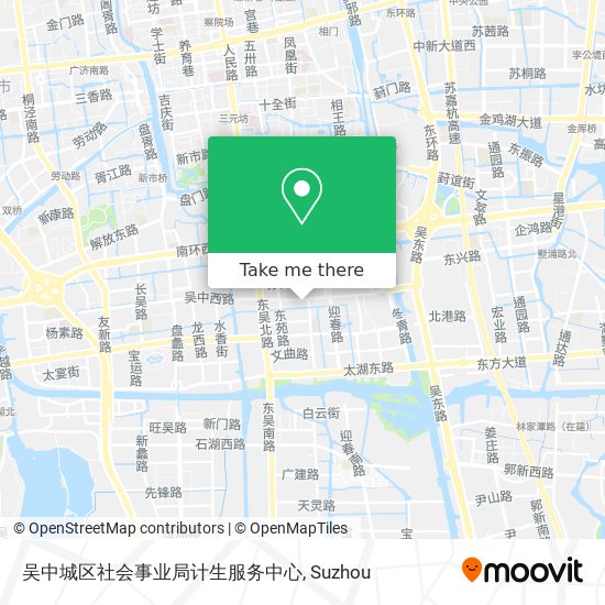 吴中城区社会事业局计生服务中心 map