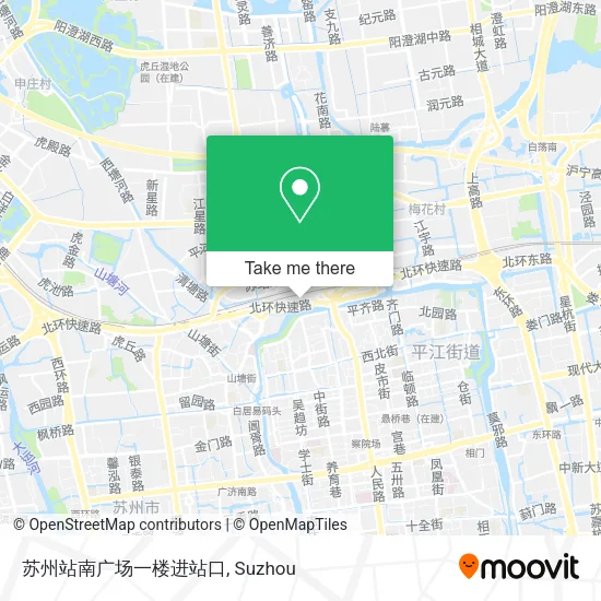 苏州站南广场一楼进站口 map