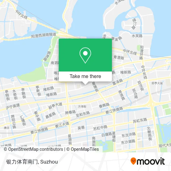 银力体育南门 map