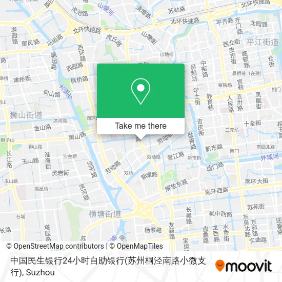 中国民生银行24小时自助银行(苏州桐泾南路小微支行) map