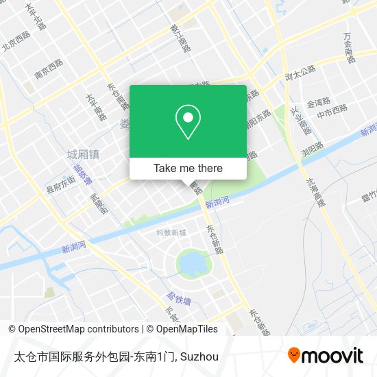 太仓市国际服务外包园-东南1门 map