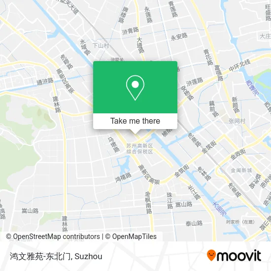 鸿文雅苑-东北门 map