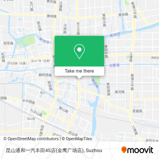 昆山通和一汽丰田4S店(金鹰广场店) map