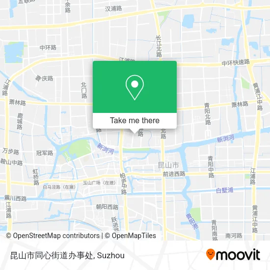 昆山市同心街道办事处 map