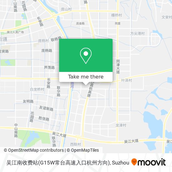 吴江南收费站(G15W常台高速入口杭州方向) map