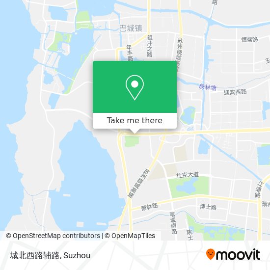 城北西路辅路 map